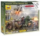 Zvezda figurky - sovětský kulomet Maxim s vojáky (1:72)