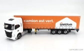 Eligor Iveco fiat S-way Np Truck Telonato Weldom Transports 2021 1:43 White Orange