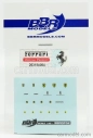 Bbr-models Ferrari Decals - High Quality - With Threads Of Real Chrome 1:43 /