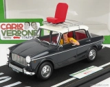 Clc-models Fiat 1100d s figúrkou Mimmo (carlo Verdone) 1981 Bianco Rosso E Verdone Movie 1:18 Grey