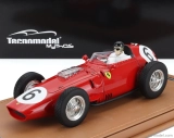 Tecnomodel Ferrari F1  Dino 246/256 Team Scuderia Ferrari N 6 2nd Avus Germany Gp (with Pilot Figure) 1959 Daniel Gurney 1:18 Red