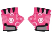 Globber – detské ochranné rukavičky XS Fuchsia Shapes