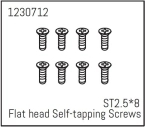 1230712 - Flat head Self-tapping screws ST2.5*8 (8) - Khamba