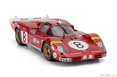 Werk83 Ferrari 512s 5.0l V12 Long Tail Team Sefac Spa Ferrari N 8 24h Le Mans 1970 Arturo Merziario - Clay Regazzoni 1:18 Red