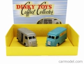 Edicola Citroen Set L'indispensable Citroen 2x H-type 1200kg Van Cibie 1955 - Coffret Box 1:43 Stříbrná Modrá