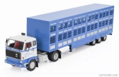 Edicola Volvo F89 Truck Commerce D'ovins Du Larzac Millau - Transporter hospodárskych zvierat - Trasporto Animali 1978 - Bez karty Box 1:43 Light Blue White
