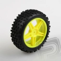 Gumy BUGGY komplet nalepené 1/10 - predné žlté, 2ks.