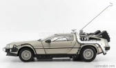 Sun-star De lorean Time Machine - Back To The Future 1 - Ritorno Al Futuro 1 1:18 Silver