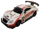 RC Car závodní model s kužely 1:43, bílý