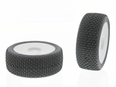 EASY (X Extrasoft zmes) Off-Road 1:8 Buggy Gumová nálepka. na bielom disku. (2ks)