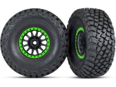 Kolesá Traxxas 3.2/2.2", zelený disk Method Racing, pneumatiky Baja KR3 (2)