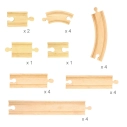 Bigjigs Rail Dřevěné koleje set 24 dílů poškozený obal