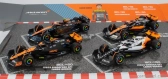 Bburago Mclaren F1 Set 4x – Team Mclaren Mcl36 N 4 Abu Dhabi Gp 2022 – Mcl60 N 4 Singapore Gp - Monaco Gp – British Gp 2023 Lando Norris 1:43 oranžová čierna biela