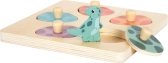 malá noha Drevené pamäťové puzzle Dino