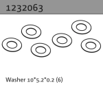 1232063 - Washer 10*5.2*0.2 (6)