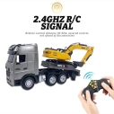 RC kamion na dálkové ovládání 1:18 RTR s bagrem