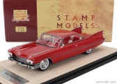 Stamp-models Cadillac Coupe De Ville 1959 1:43 Rosso Pastello - Červená