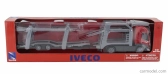 Newray Iveco fiat Stralis 540 Truck Car Transporter 2009 1:43 Červená Šedá