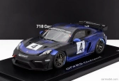 Spark-model Porsche 718 (982) Cayman Gt4 Rs N 4 Clubsport 2023 - Con Vetrina - S vitrínou 1:18 Blue Black
