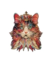 RoboTime Drevené puzzle Cat King