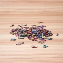 RoboTime Dřevěné puzzle Květinová mandala - poškozený obal