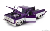 Jada Chevrolet C-10 Pick-up Custom 1985 1:24 Purple White