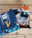 Doudou Dárková sada Tiwipi - plyšová liška muchláček 23 cm - poškozený obal