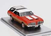 Kess-model Oldsmobile Vista Cruiser 442 Sw Station Wagon 1972 1:43 Červená Biela Drevo