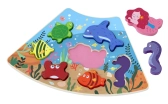 2Kids Toys Dřevěné puzzle Podvodní svět propojitelné