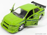 Jada Mitsubishi Brian's Lancer Evolution Vii 2002 - Brian O'conner - Fast & Furious Ii (2003) 1:32 Zelená