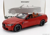 Minichamps BMW radu 4 M4 (g83) Cabriolet 2020 1:18 červená