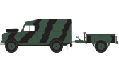 Classic Kit military A02324 - LWB Land Rover (Hard Top) and Trailer (1:76)