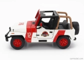 Jada Jeep Wrangler Rubicon Open - Jurský svet 2015 1:24 Bielo-červená