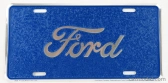 Edicola Accessories Funny Metal Plate - Ford Script Mosaic 1:1 Blue