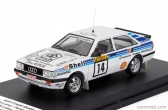 Trofeu Audi Quattro Coupe N 14 Rally 1000 Lakes 1986 Lasse Lampi - Pentti Kuukkala 1:43 Bílá Světle Modrá