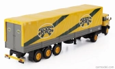 Edicola Barreiros Super Azor Truck Telonato Kas Transports 1967 - bez karty Box 1:43 Žltá