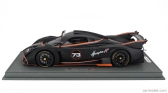 Bbr-models Pagani Huayra R N 73 Racing 2021 - Con Vetrina - S vitrínou 1:18 Matte Black Carbon