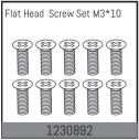 1230892 - M3*10 Flat Head Screw Set (10)