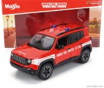 Maisto Jeep Renegade Vigili Del Fuoco 2017 1:24 červená biela