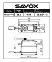 SB-2274SG Black Edition BRUSHLESS HiVOLT Digitálne servo (25kg-0,08s/60°)