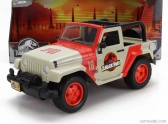 Jada Jeep Wrangler Rubicon Open 2015 - Jurassic World 1:16 Bílá Červená