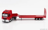 Eligor Iveco fiat Stralis 480xp Truck Rimorchio Pianale Trasporto Mezzi Movimento Terra Vigili Del Fuoco 2016 1:43 Red