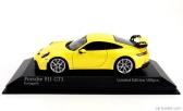 Minichamps Porsche 911 992 Gt3 Coupe 2020 - Silver Rims 1:43 Žlutá