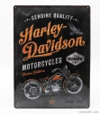 Edicola Accessories 3d Metal Plate - Harley Davidson Timeless Tradition 1:1 Černá Oranžová
