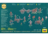 Zvezda figúrky Medieval Powder Artillery (1:72)