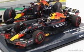 Minichamps Red bull F1 Rb18 Team Oracle Red Bull Racing N 1 Majster sveta Víťaz Španielsko Gp 2022 Max Verstappen 1:43 Matná modrá žltá červená