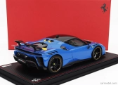 Mr-models Ferrari Sf90 Xx Stradale 2024 - Con Vetrina - With Showcase 1:18 Azzurro Dino - Modrá Žlutá Černá