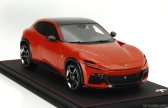 Bbr-models Ferrari Purosangue Suv Panoramic Roof 2022 - Con Vetrina - With Showcase 1:18 Rosso Dino - Světle Červená