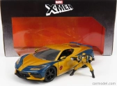 Jada Chevrolet Corvette 2020 - Marvel X-men Wolverine 1:24 Zlatá Modrá