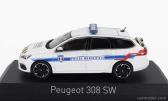 Norev Peugeot 308 Sw Station Wagon Police Municipale 2018 1:43 Biela